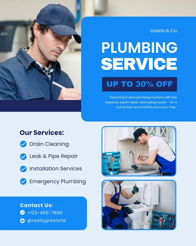 Service Flyer website template